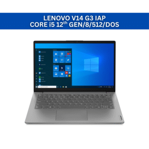 Lenovo V14 Intel Core i5 12th Gen 14"(35.56cm) FHD (1920x1080) Antiglare 250 Nits Thin and Light Laptop (8GB RAM/512GB SSD/Iron Grey/1.43 kg)