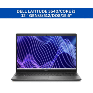 DELL Latitude 15- 3540 Intel Core i3 12th Gen 1215U - (8 GB/512 GB SSD/Intel UHD Graphics/DOS) Thin and Light Business Laptop/15.6" HD Display/Smoky Black